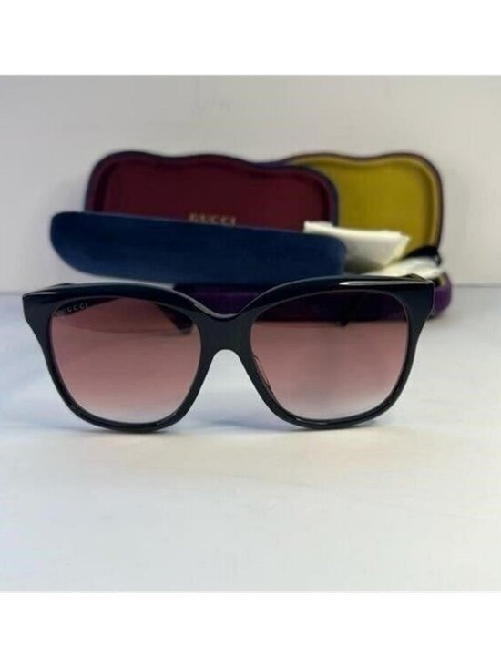 New Authentic GUCCI  Acetate Sunglasses GG0800SA Black main image 8